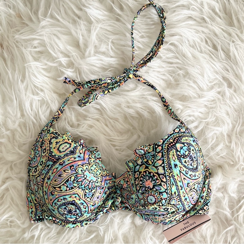Victoria’s Secret The Fabulous Push-Up Bikini Top in Mosaic Garden